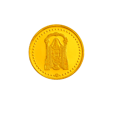 Divine thirupathi 8 grams 22k Gold Coin (916 Purity)